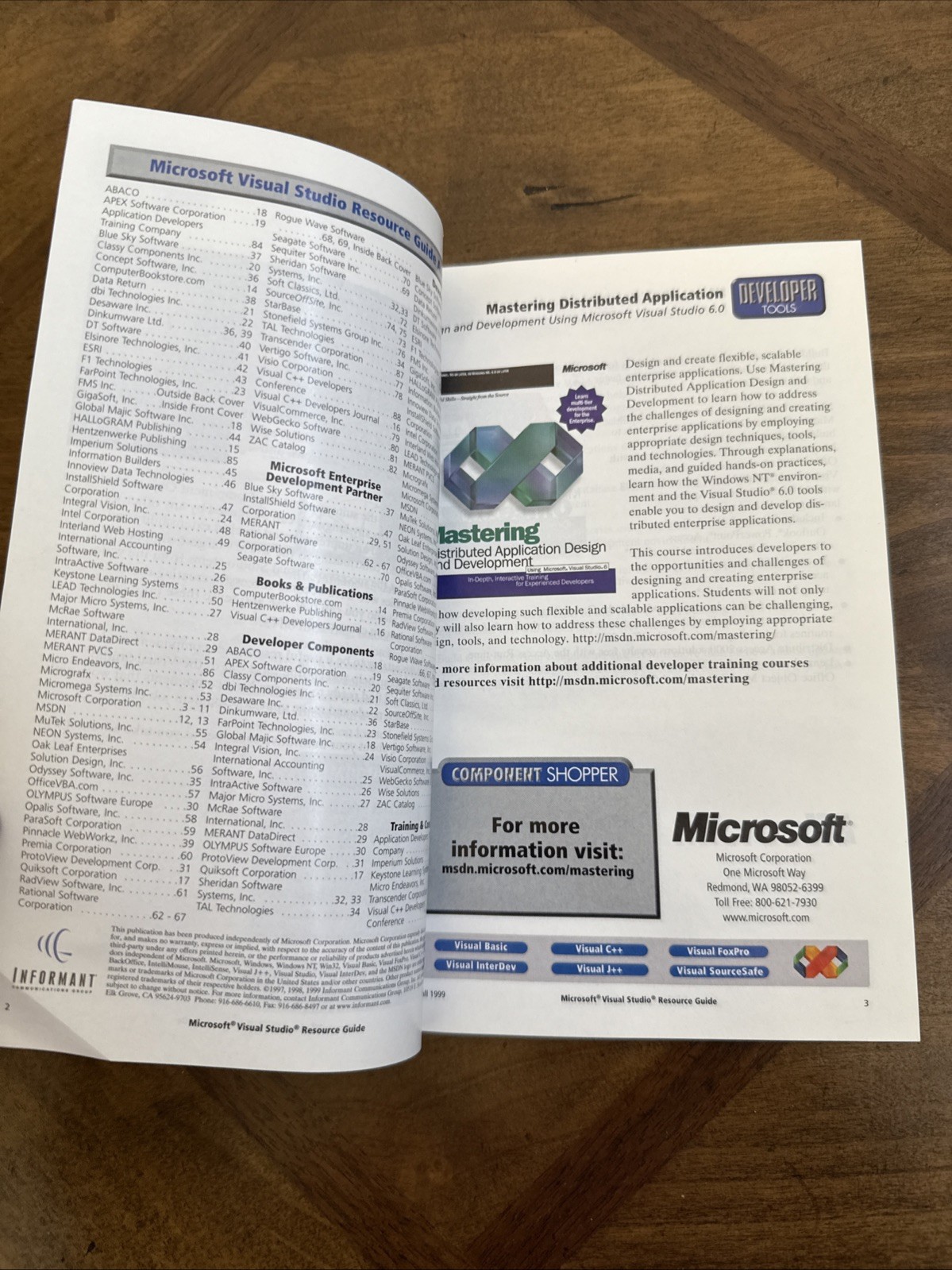 Microsoft Visual Studio Resource Guide Fall 1999/Volume 1.2