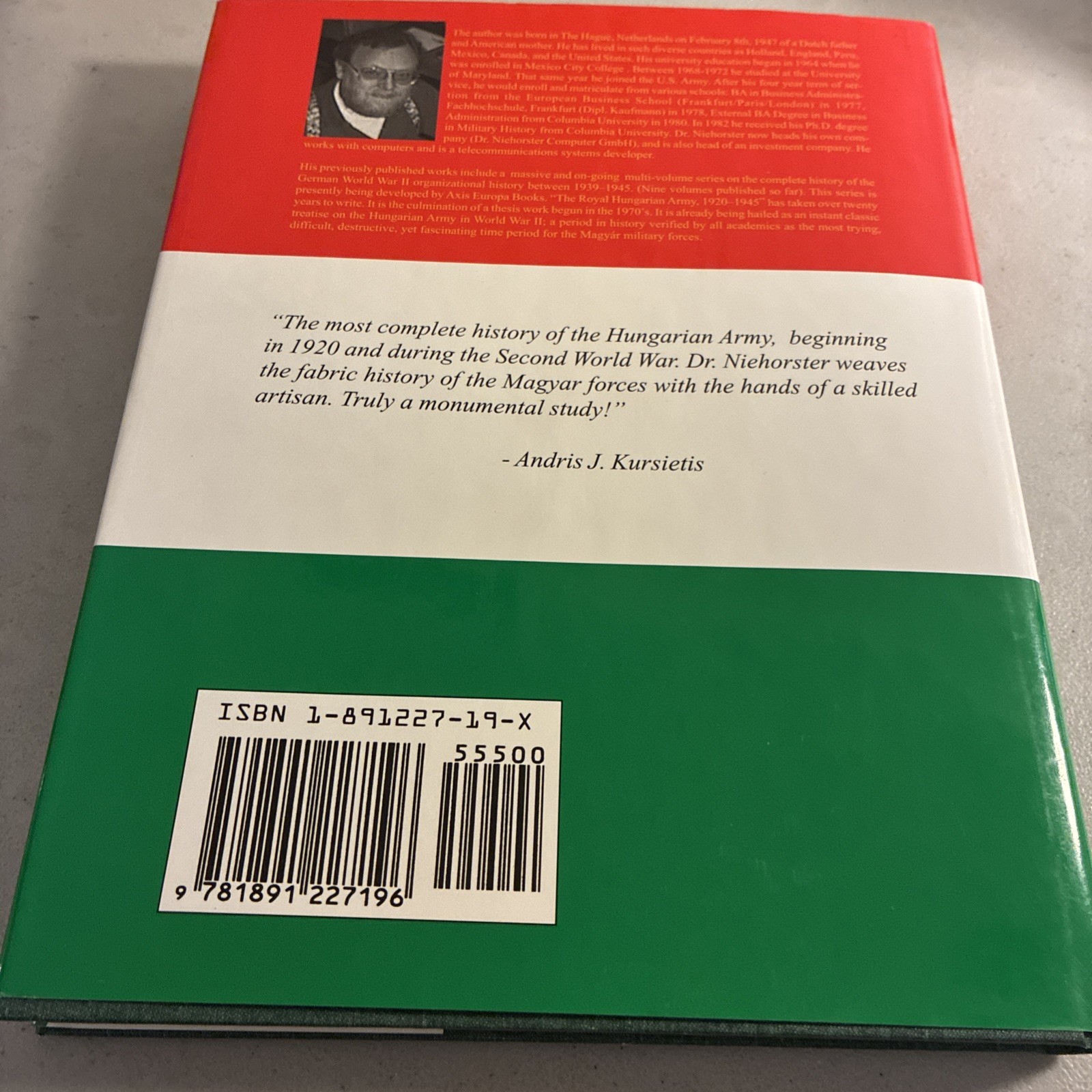 The Royal Hungarian Army, 1920-1945, Volume 1: Organization and History VG*