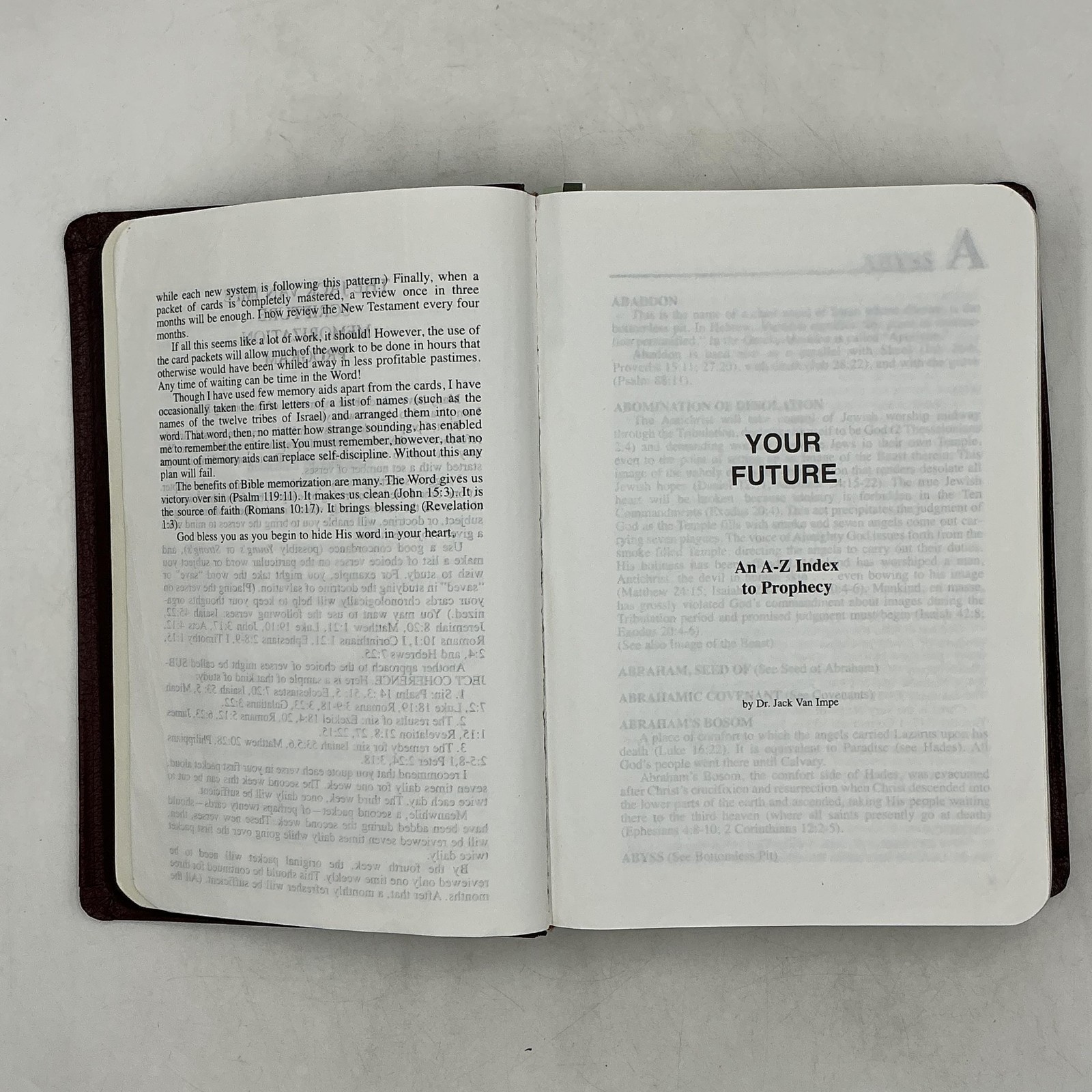 JACK VAN IMPE PROPHECY BIBLE Jack Van Impe Hardcover Faux Leather Burgundy