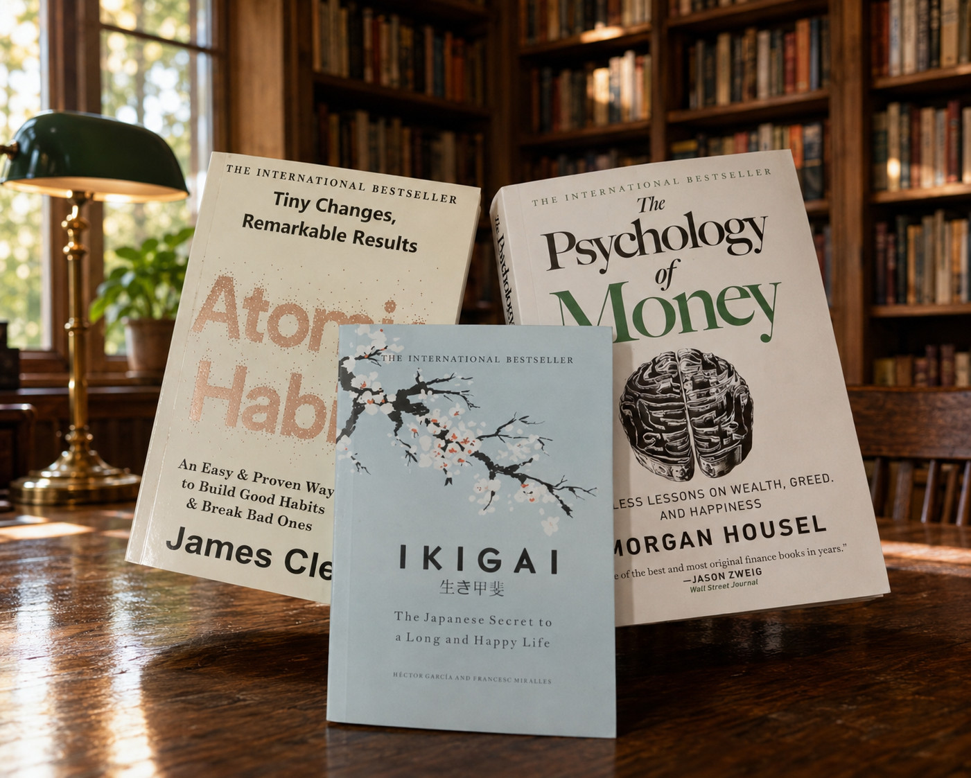(3 Books) Atomic Habits+ikigai+the Psychology Of Money (Paperback)