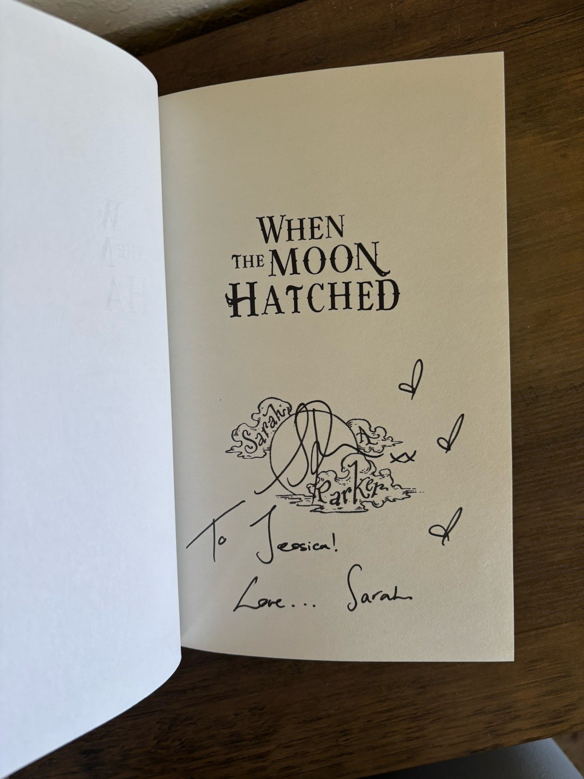 Sarah A. Parker Signed Set | When the Moon Hatched & Ballad of Falling Dragons