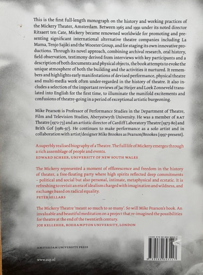 Theater History – Experimental Art Avant Garde Drama – Netherlands Mickery
