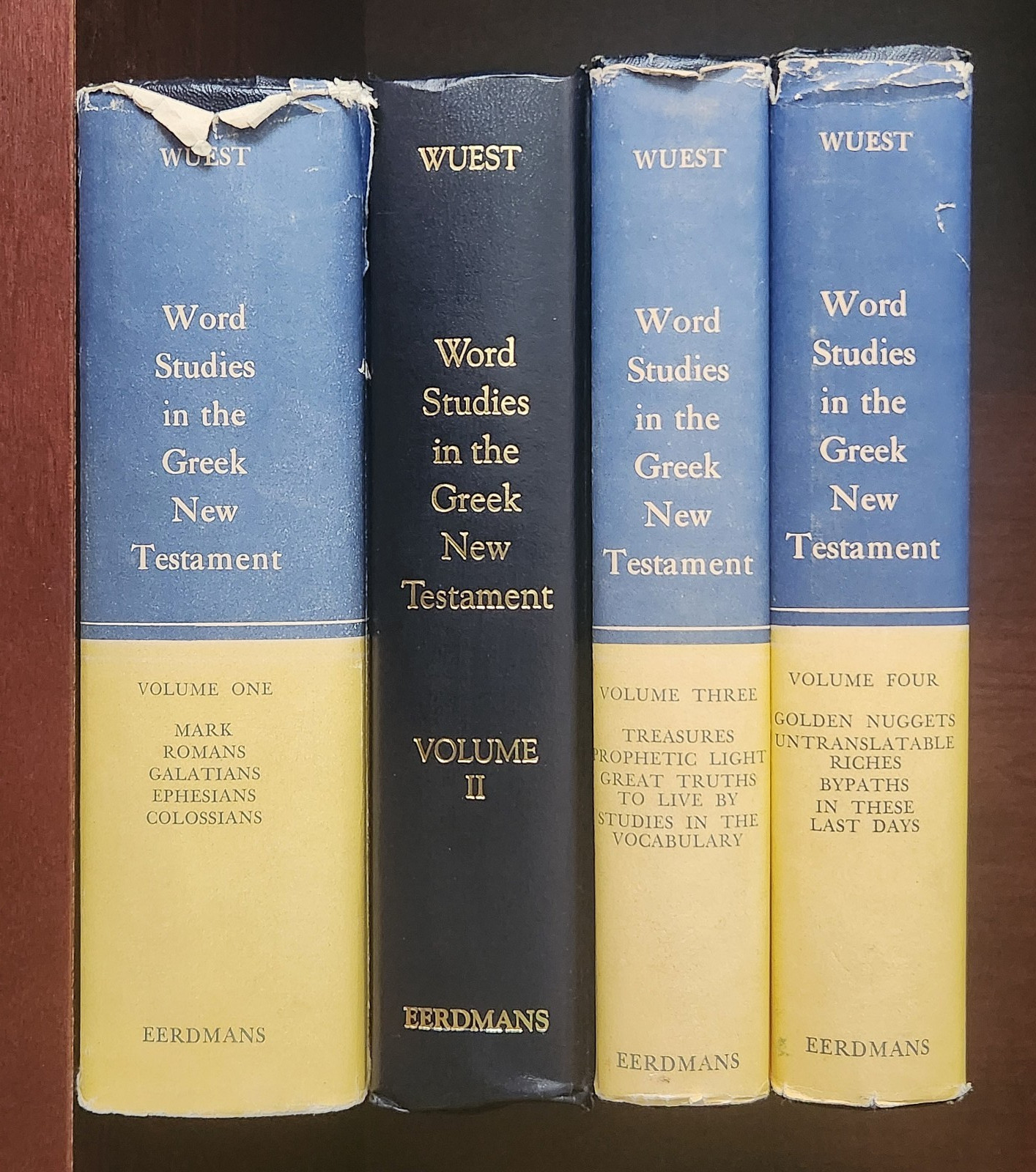 Word Studies in the Greek New Testament 4 Volume Set by Kenneth S. Wuest