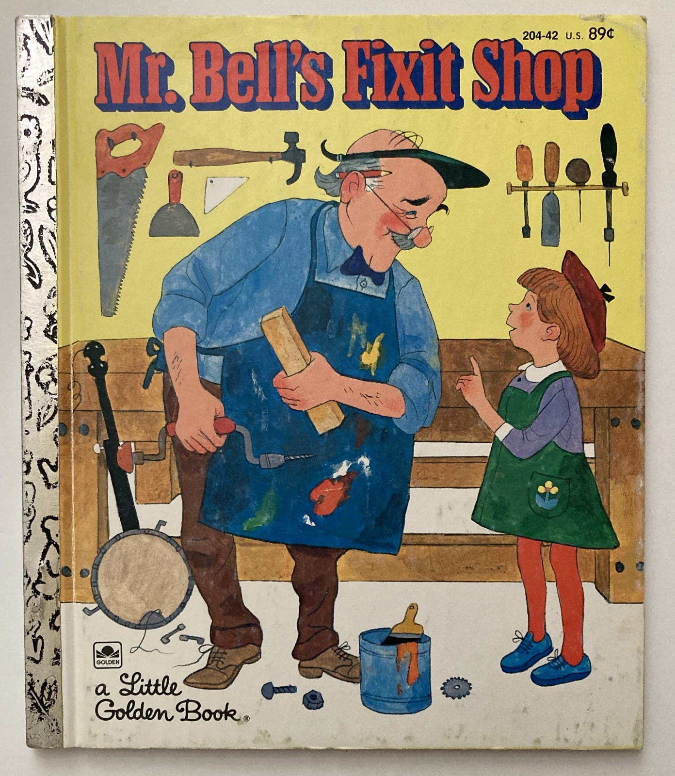 VTG Mr Bell’s Fixit Shop Little Golden Book 1981 Broken Doll Peltzman Battaglia