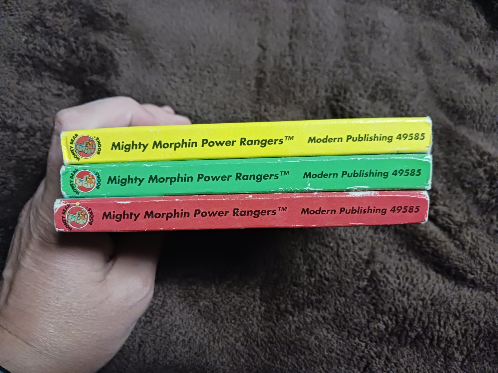 Vintage Mighty Morphin Power Rangers Honey Bear Board Books Lot Of 3 1994