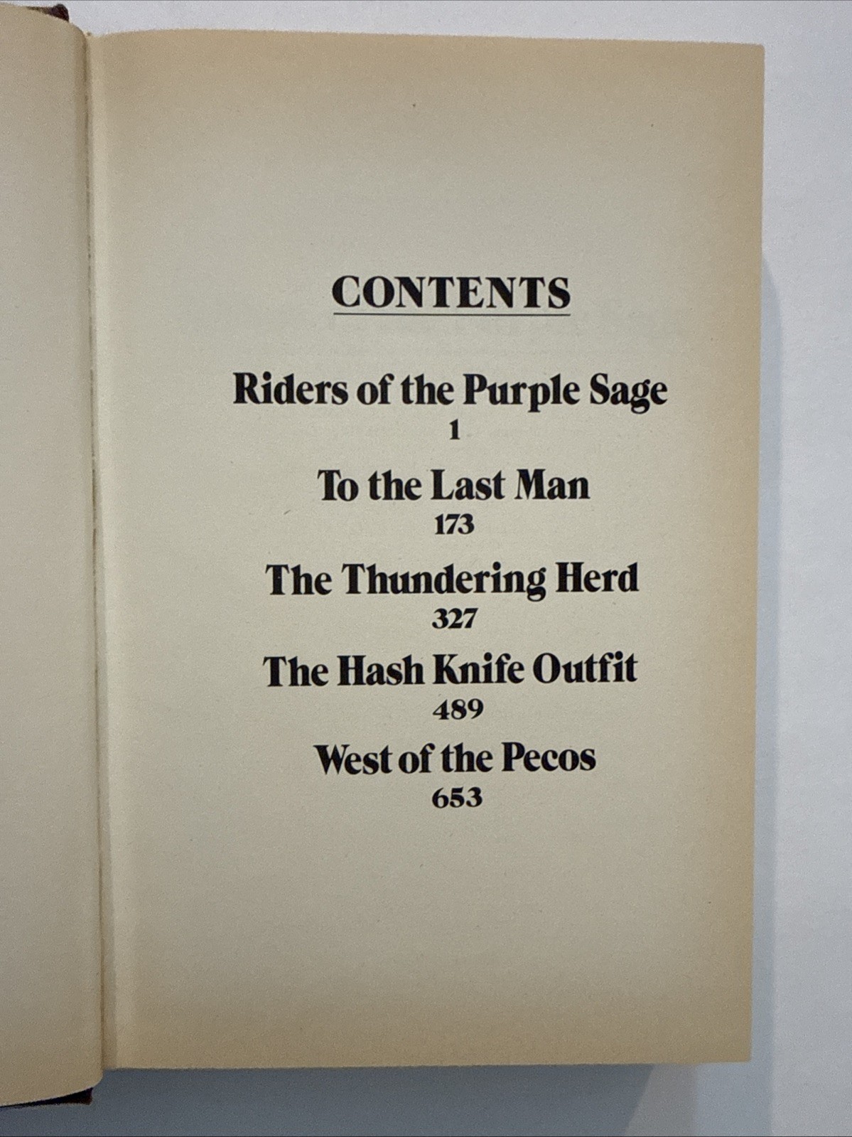 ZANE GREY FIVE COMPLETE NOVELS 1980 Purple Sage Thundering Herd West Of Pecos