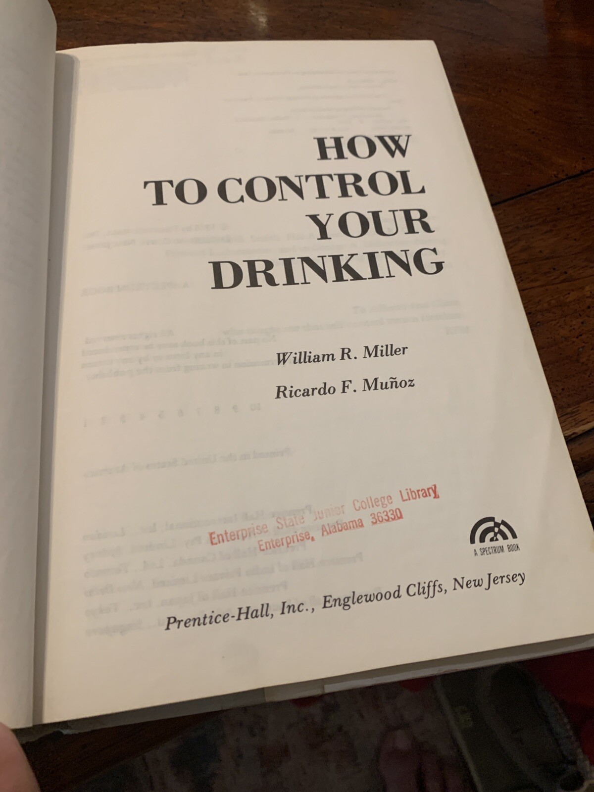HOW TO CONTROL YOUR DRINKING By William R. Miller & Ricardo F. Munoz Hardcover