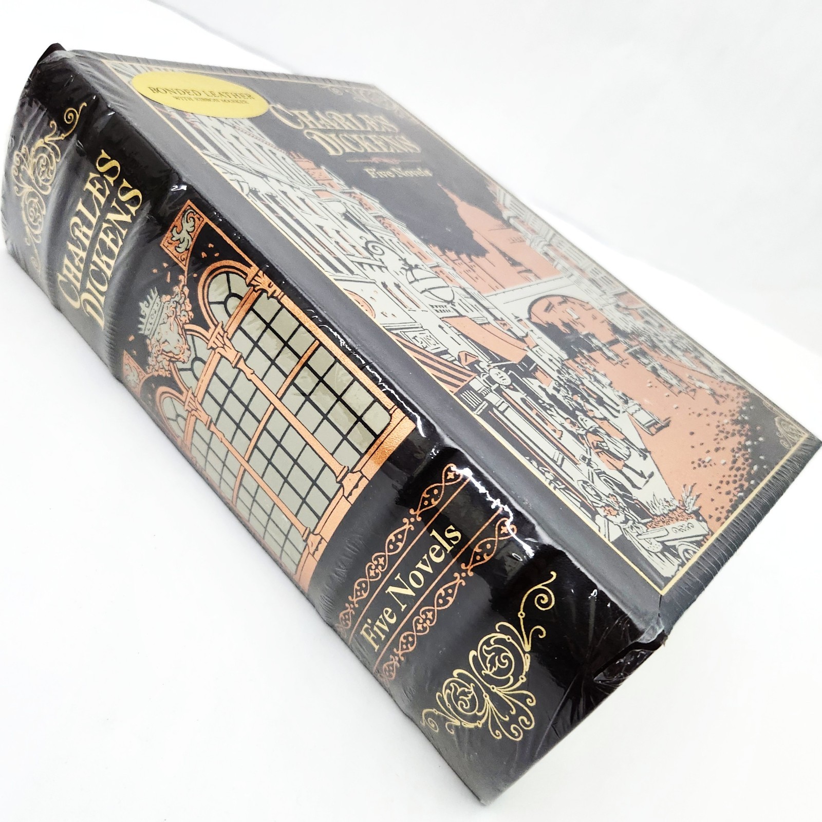 NEW: Charles Dickens Five Novels Collector Edition Bonded Leather Hardcover