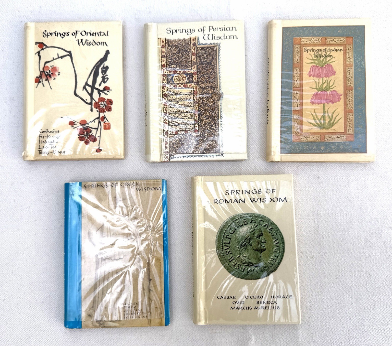 Rare 5 vol Set “Springs of Wisdom” Vintage Series (1960s) Mini Book Near Fine