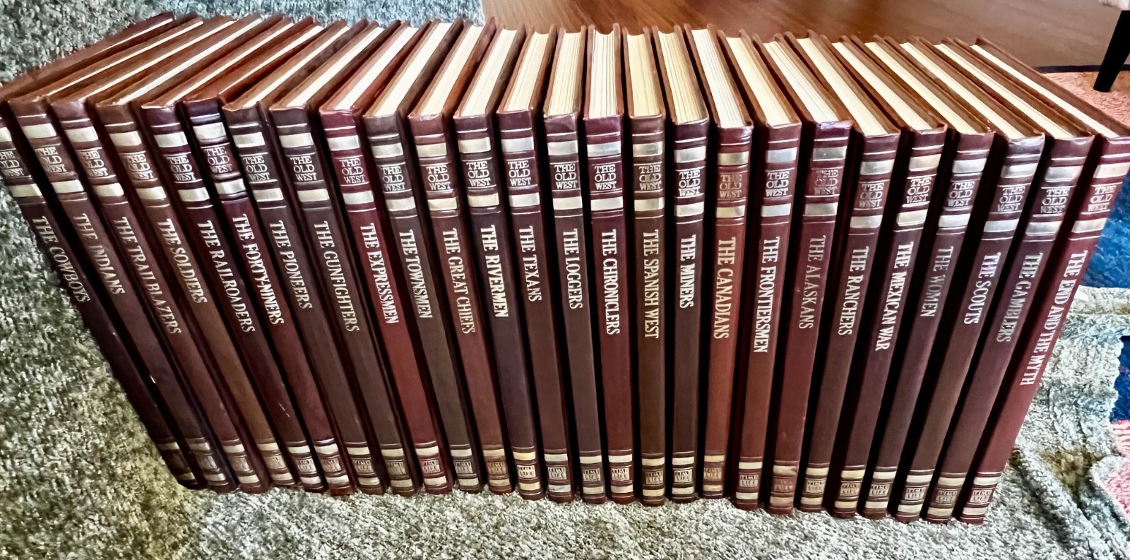 COMPLETE SET OF 26- Time Life The Old West Leatherette Hardcover (no index)