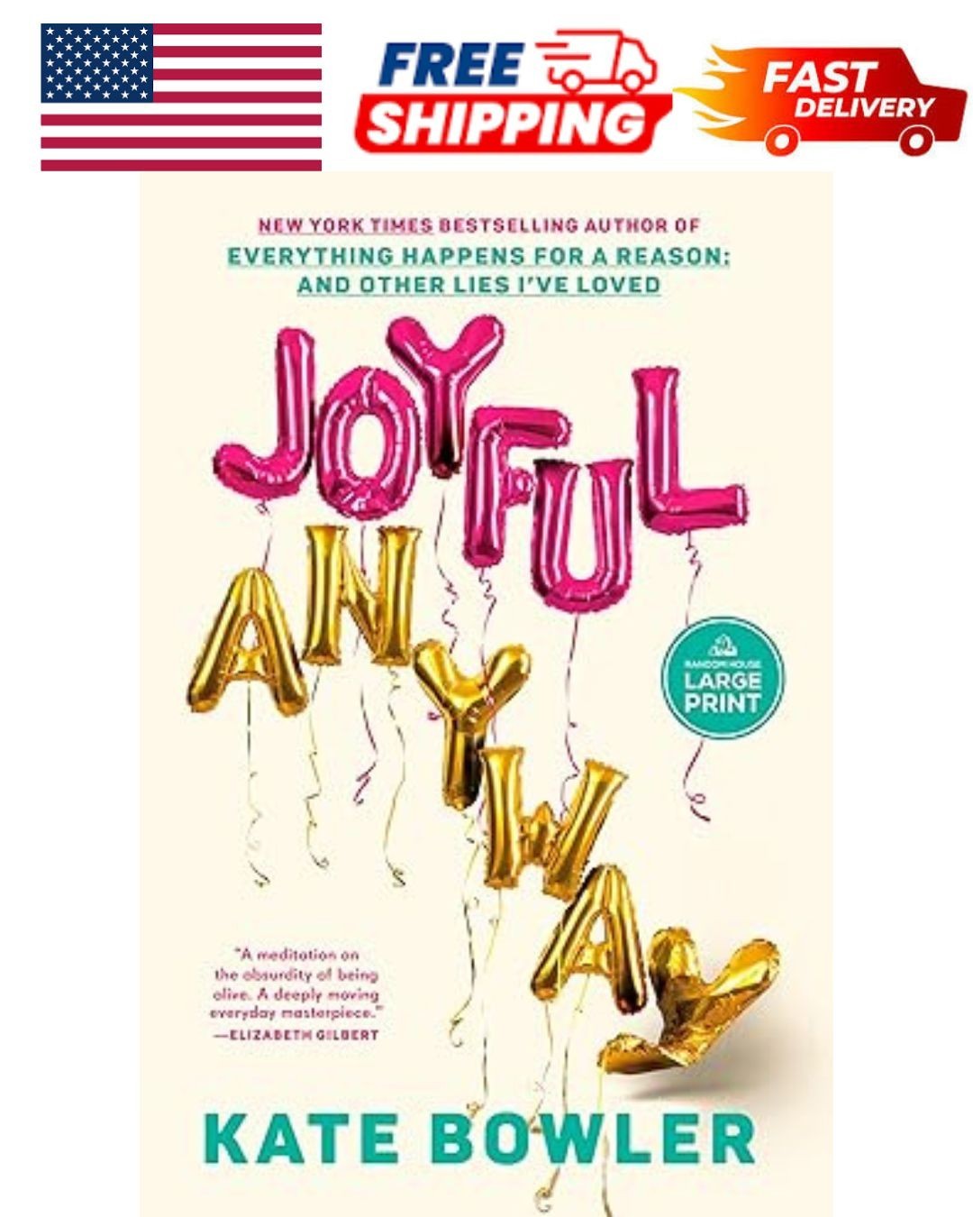 Joyful, Anyway Paperback – Large Print, April 7, 2026