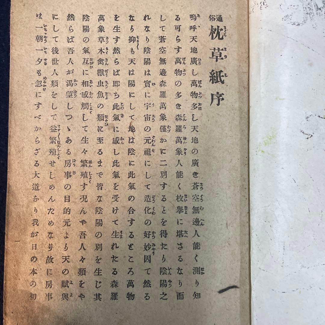Tsuzoku Pillow Book Shono Shohnosuke 1893 Japanese Hardcover 7.5×5.1in