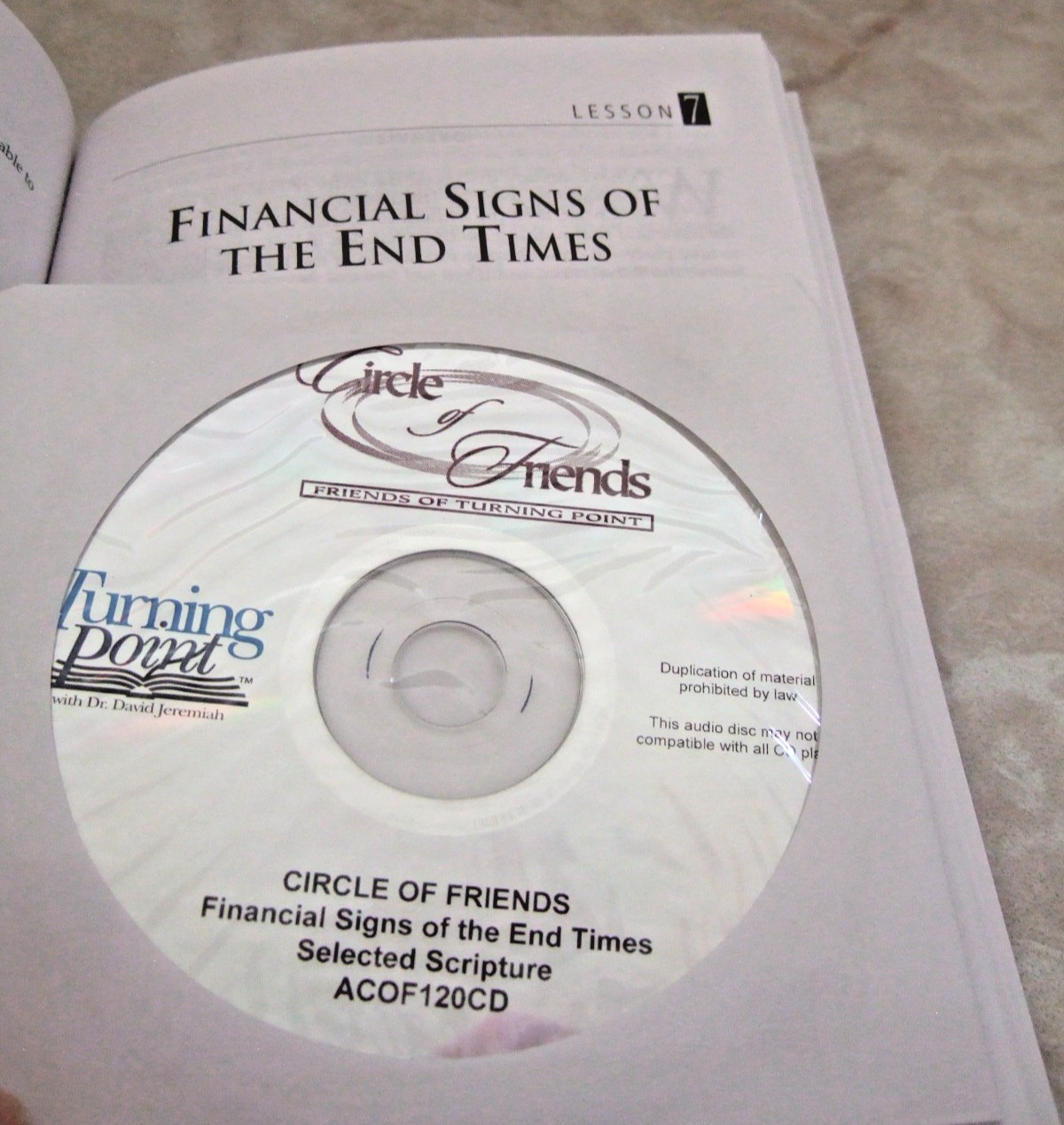 DR. DAVID JEREMIAH HC BOOK & STUDY GUIDE & CDs THE COMING ECONOMIC ARMAGEDDON