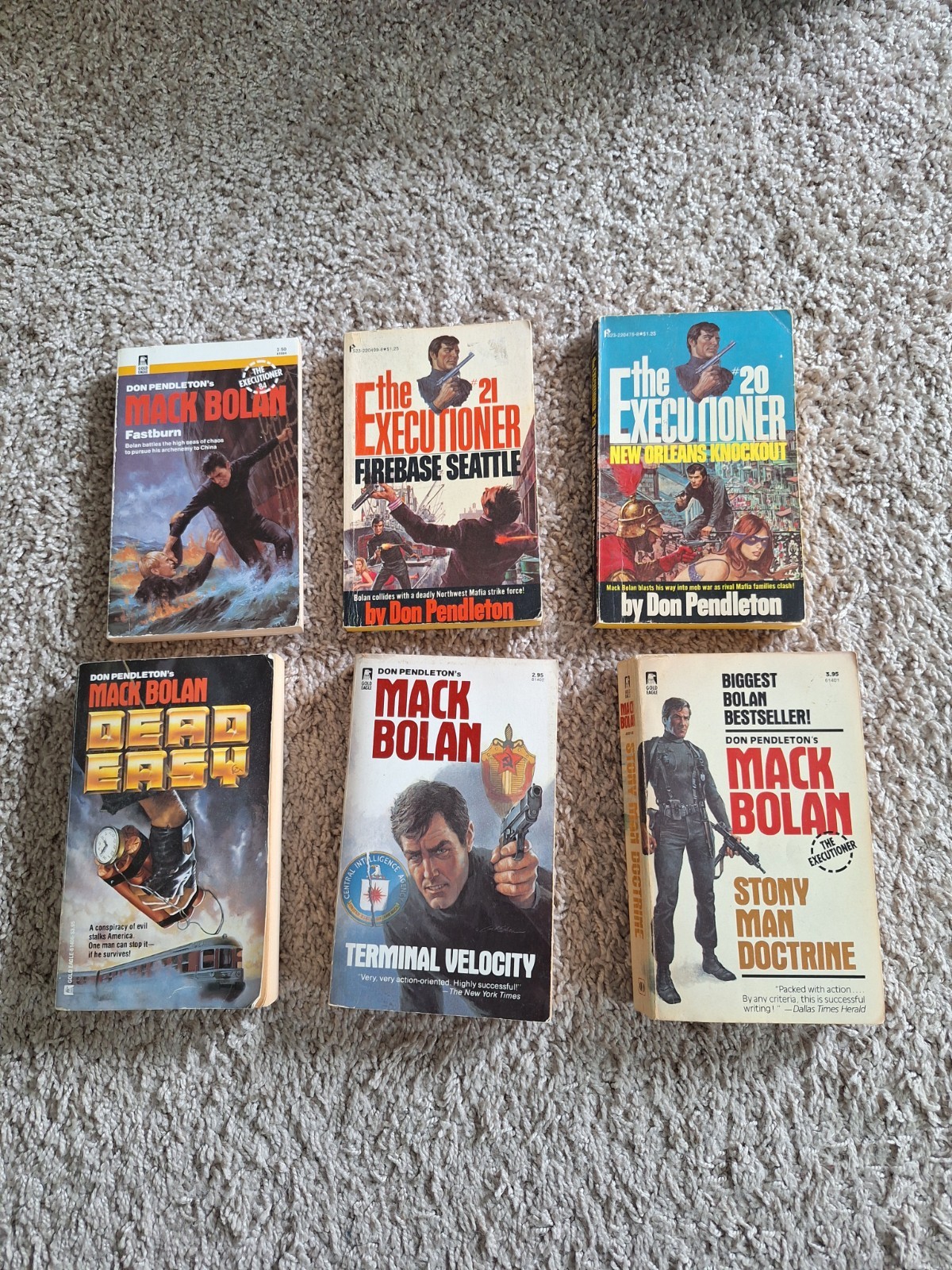Mack Bolan Executioner And Super Bolan Novel Lot(1960s & 80s)