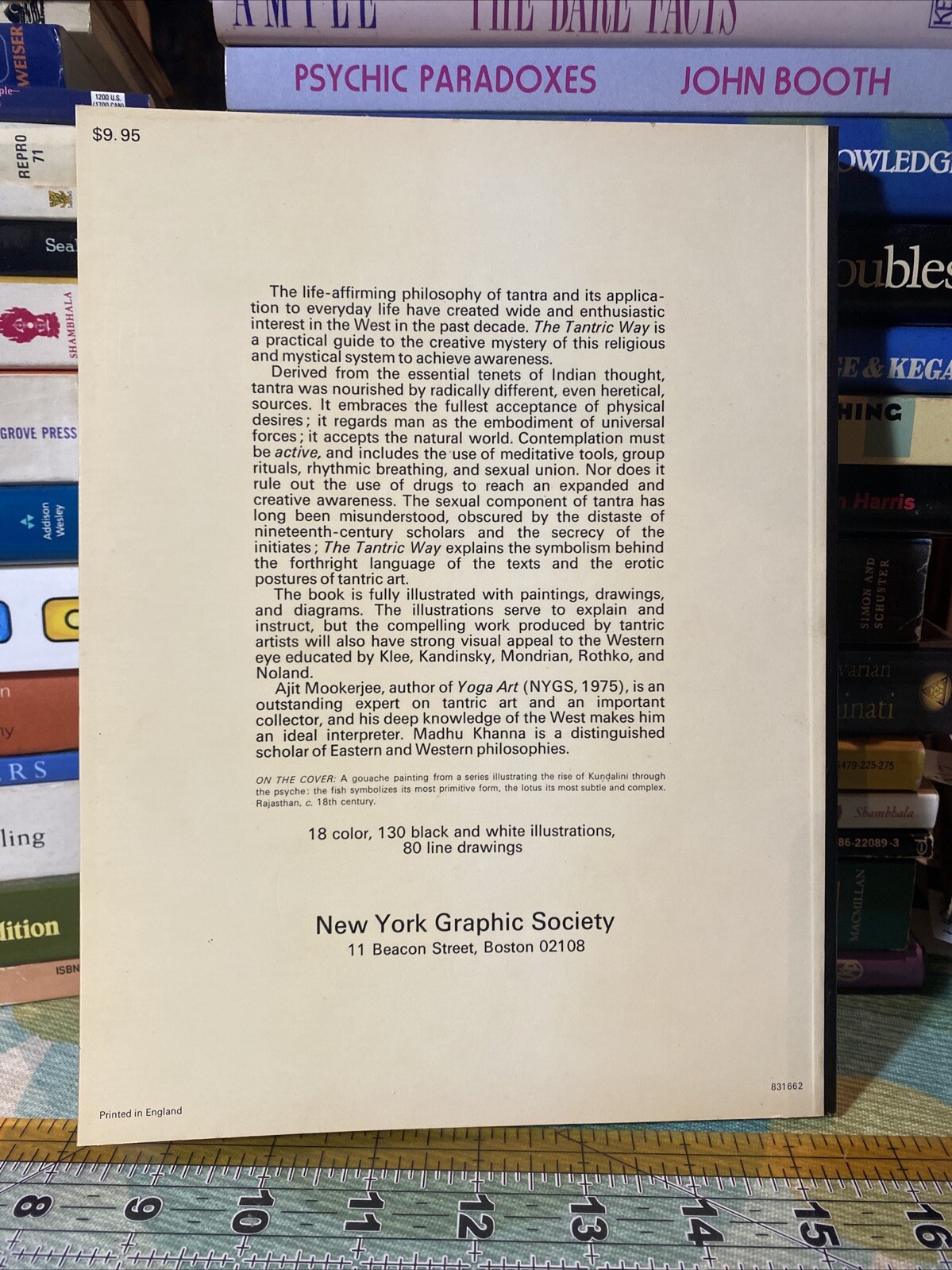 The Tantric Way: Art, Science, Ritual – Ajit Mookerjee & Madhu Khanna. 1977