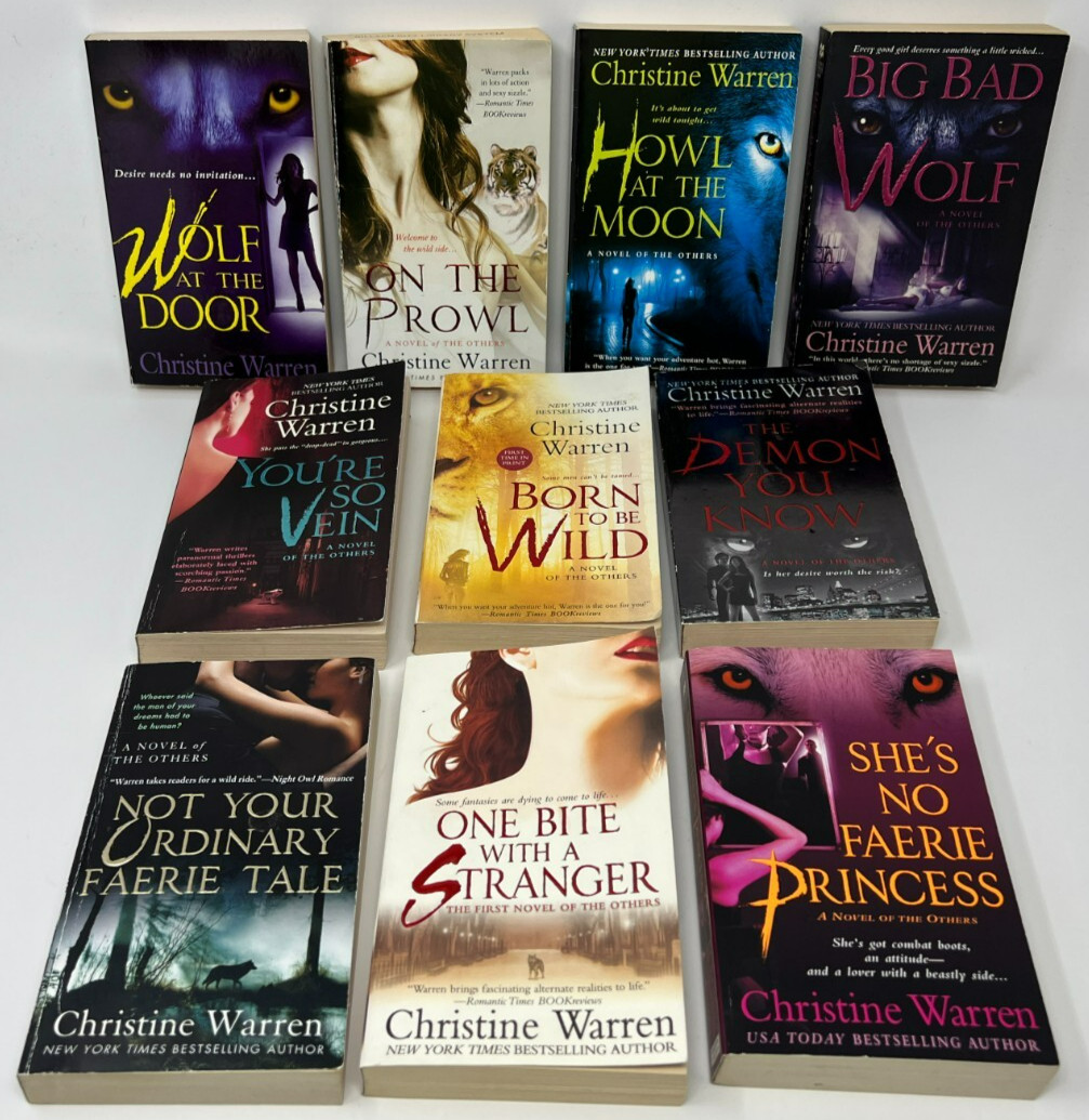 PARANORMAL ROMANCE: 10 Others Series Novels by Christine Warren – Ten PB Lot