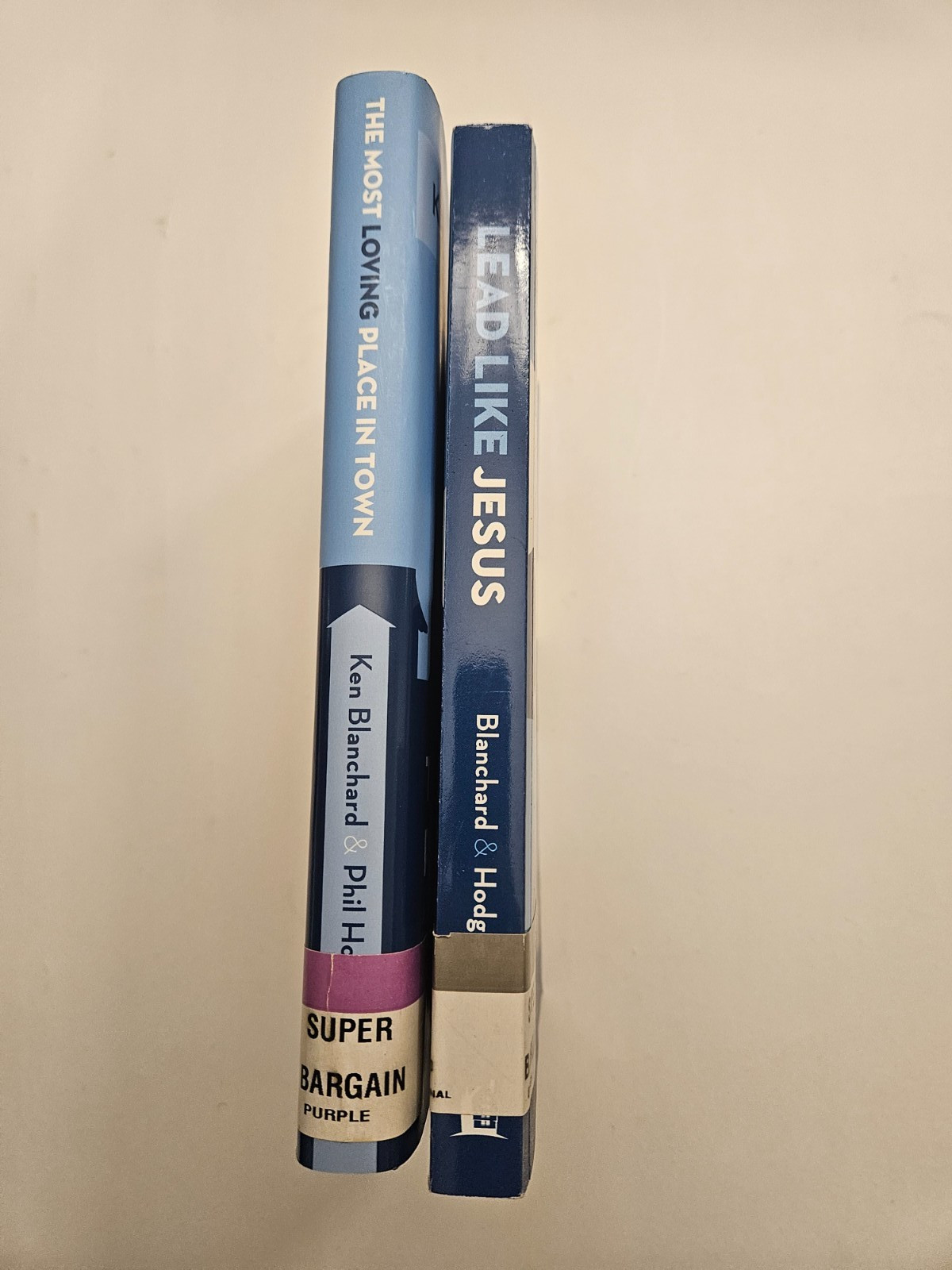 Lot of 2 Books by Ken Blanchard & Phil Hodges: Lead Like Jesus/Most Loving Place