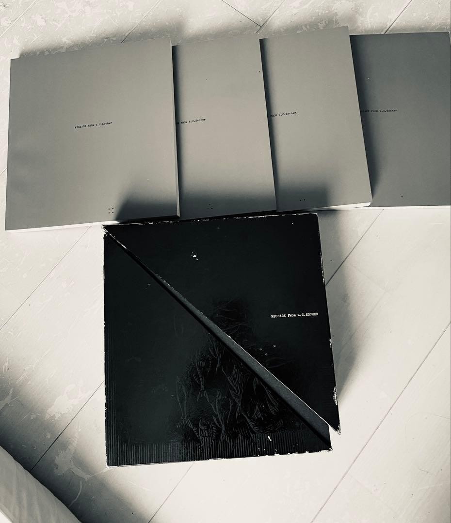 M.C. Escher Shoji Koga Collection Message From 4 Vol Book Set 1986 10.2×10.2in