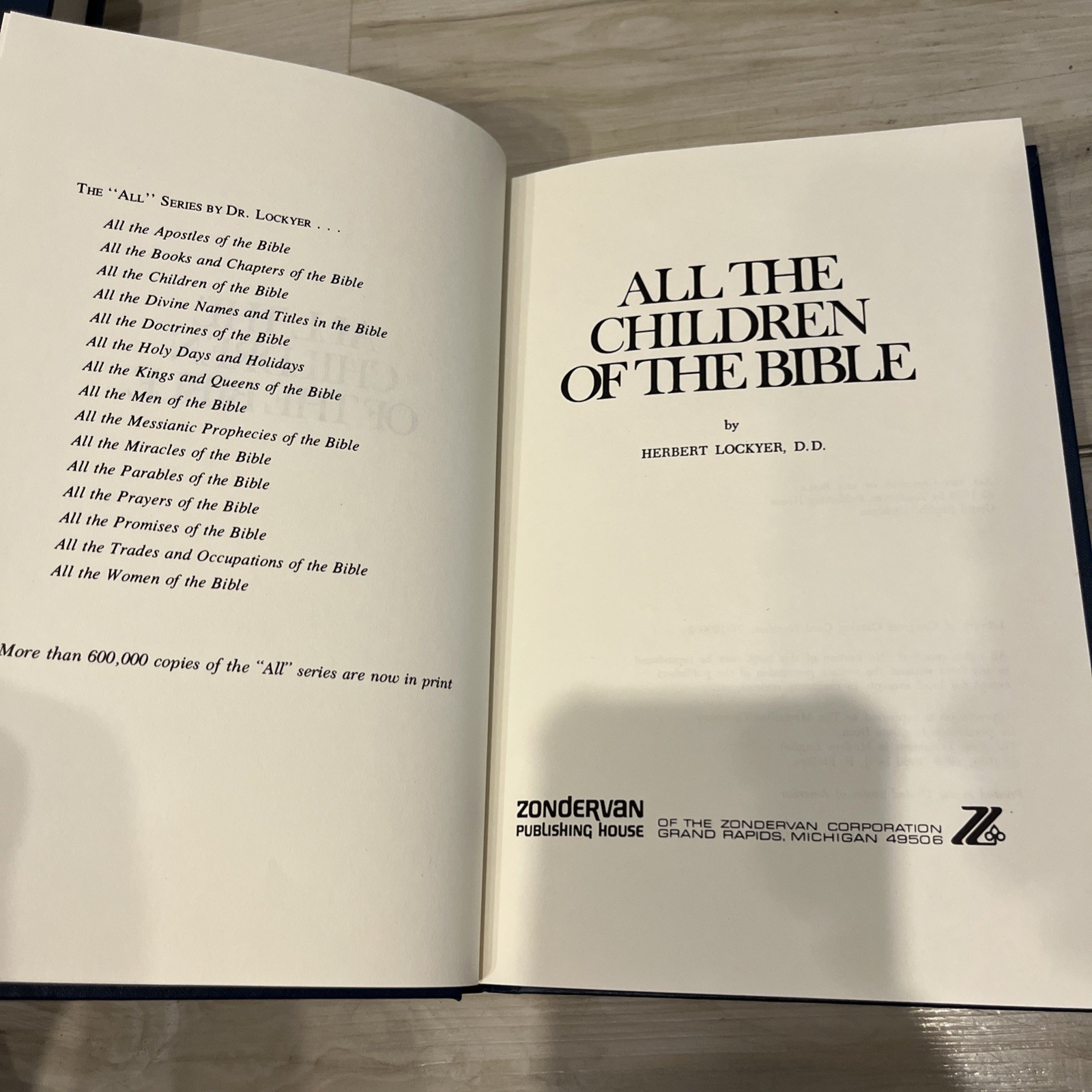 All Of The Bible Series by Herbert Lockyer 9 Volume Set Zondervan Hardcover VGC