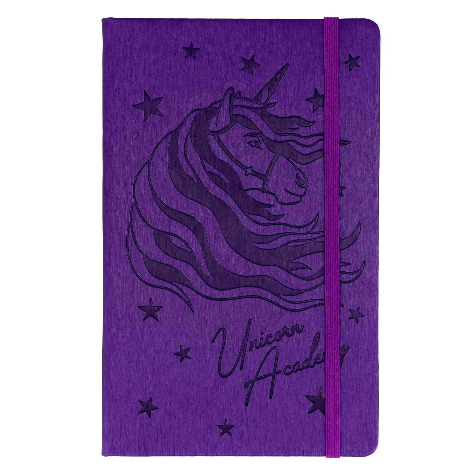 Unicorn Academy 80-Page Vegan Leather Notebook | 5 x 8 Inches