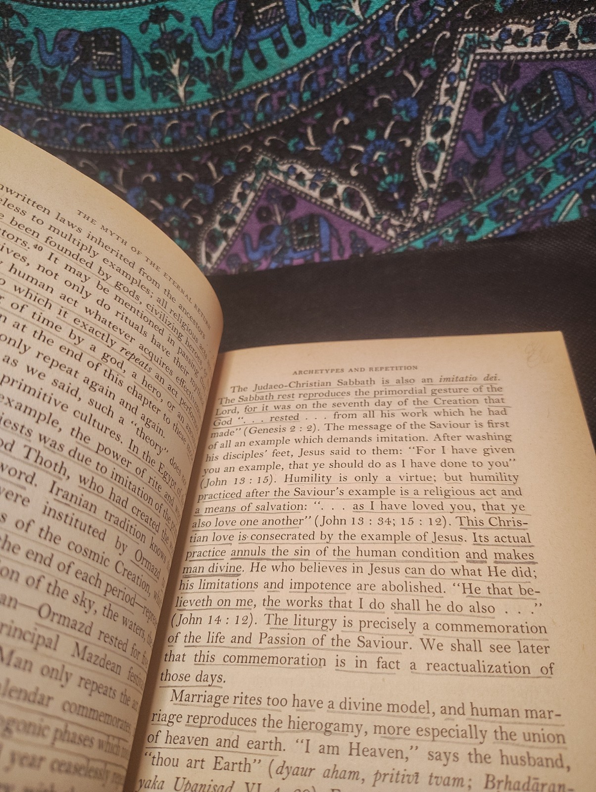 Myth and Reality Cosmos and History Mircea Eliade Myth and Meaning Levi-Strauss