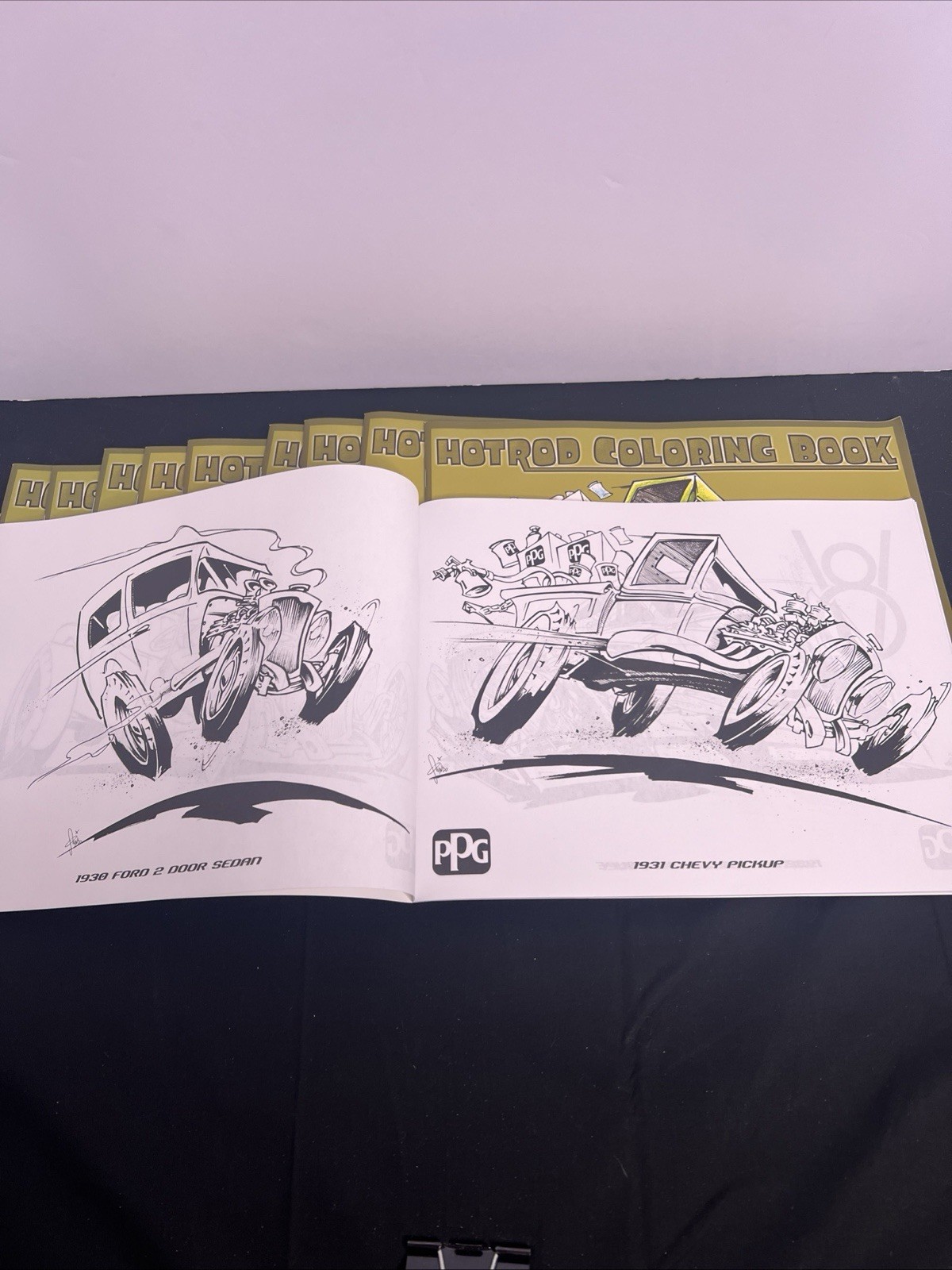 2016 PPG Industries-Hot Rod Coloring Book By SQUINDO- 30 Pages