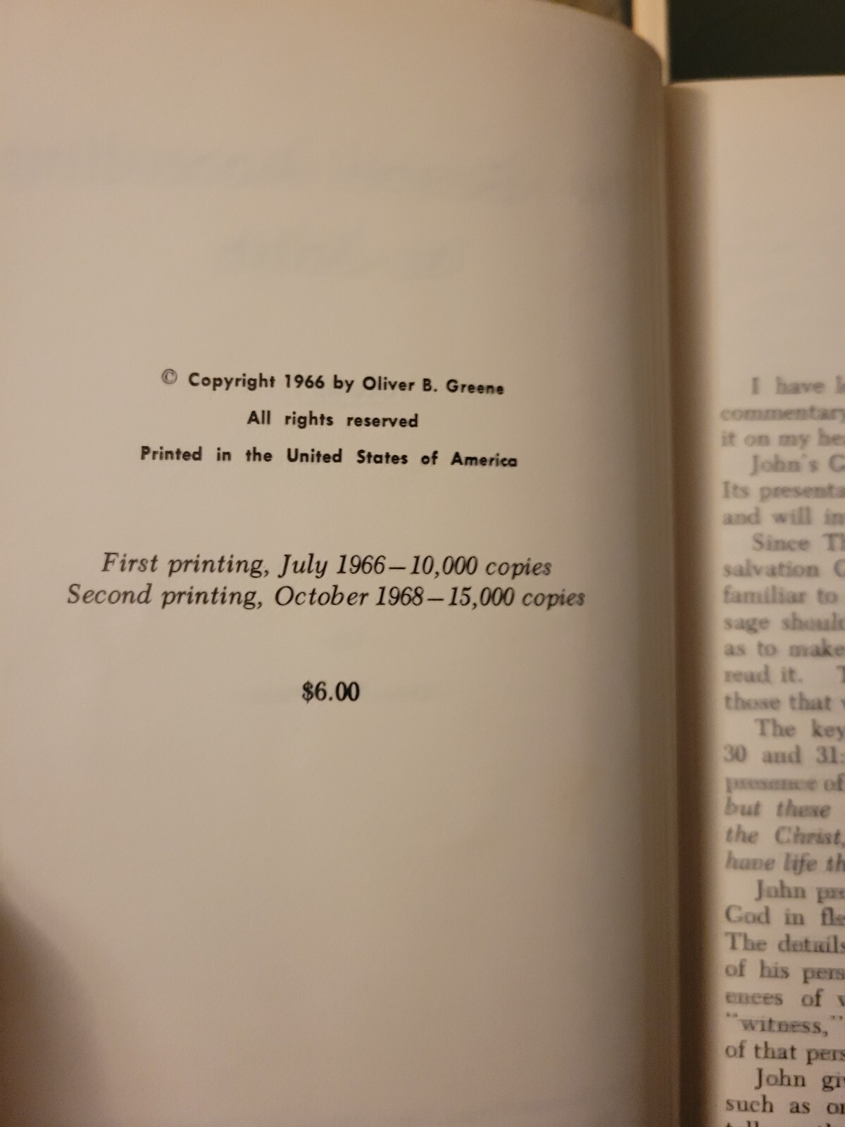 GOSPEL ACCORDING TO JOHN Vol I-III Gospel Hour HB Book Set 1968 Oliver Greene