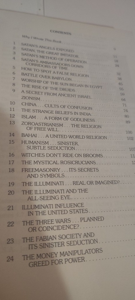 Satan’s Angels Exposed book Salem Kirban 1980 Illuminati freemasonry