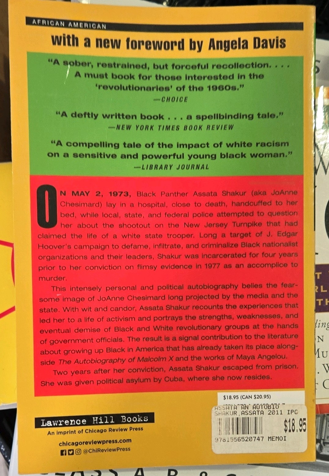 Assata Shakur Assata: An Autobiography Trade Paperback Chicago Review Press 1999