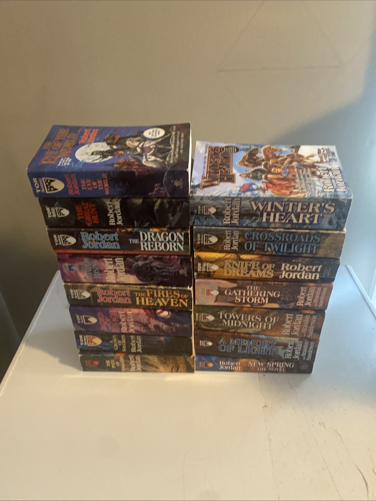 The Wheel of Time Complete Set 1-14 plus prequel 15 PB Books Robert Jordan