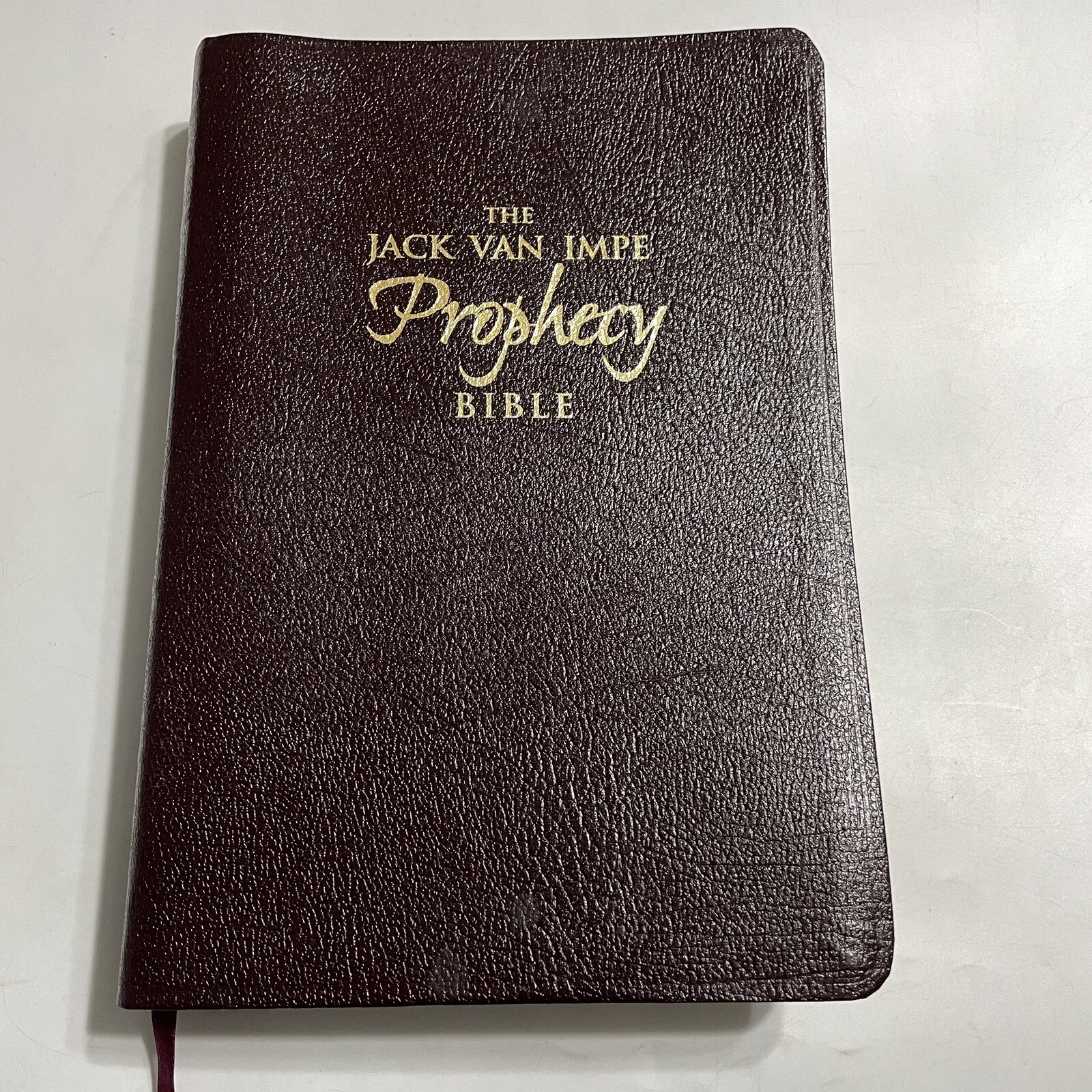 KJV Jack Van Impe Prophecy Bible Burgundy Leather Red Letter Limited Edition