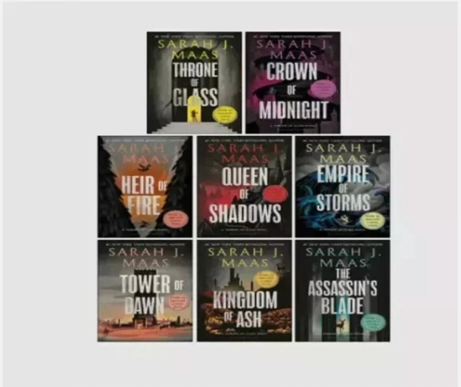 Throne Of Glass 8 book Set by Sarah J Maas paperback book FreeShipping !!