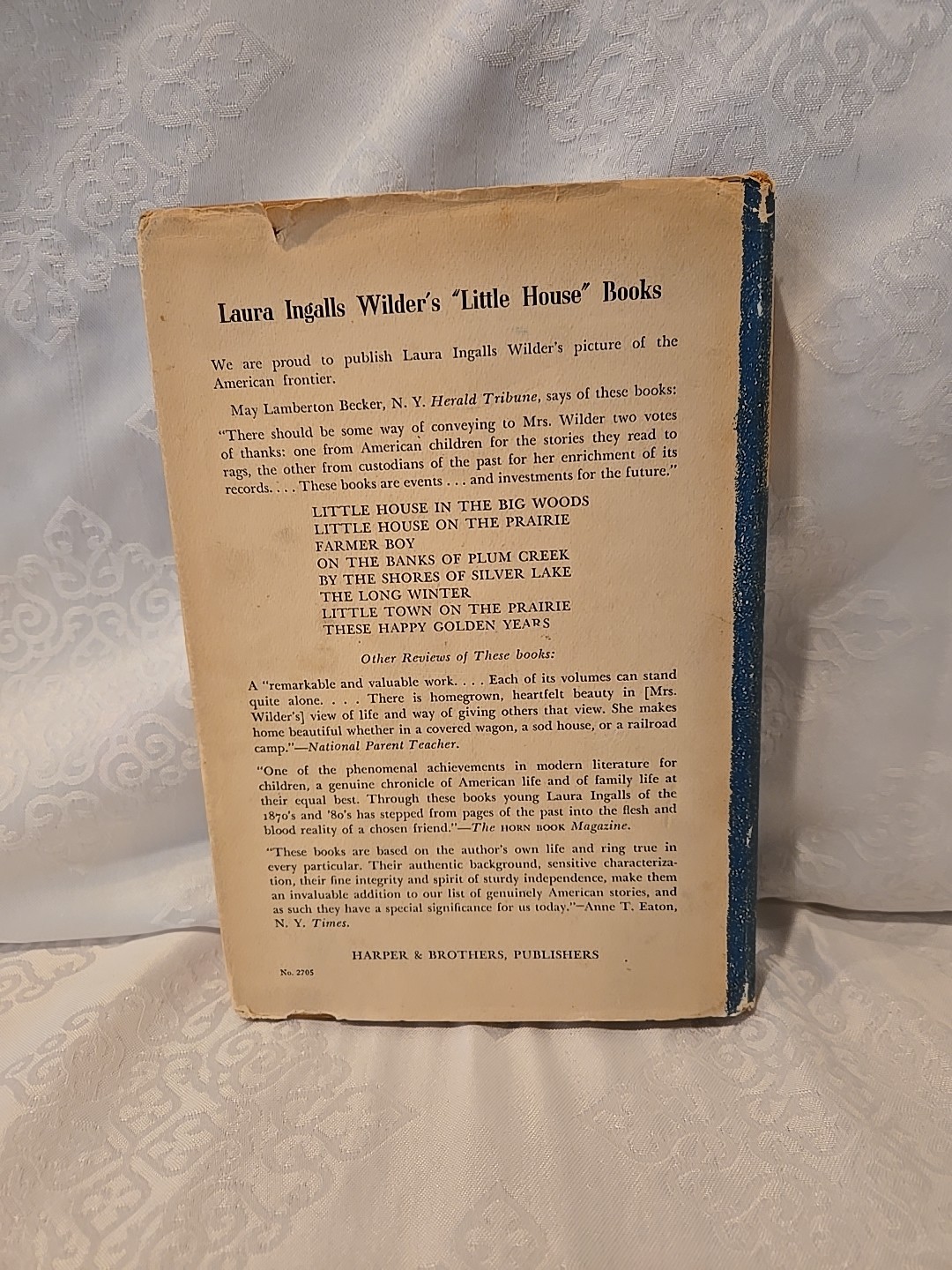 The Long Winter by Laura Ingalls Wilder. Harper & Brothers ~HC/DJ