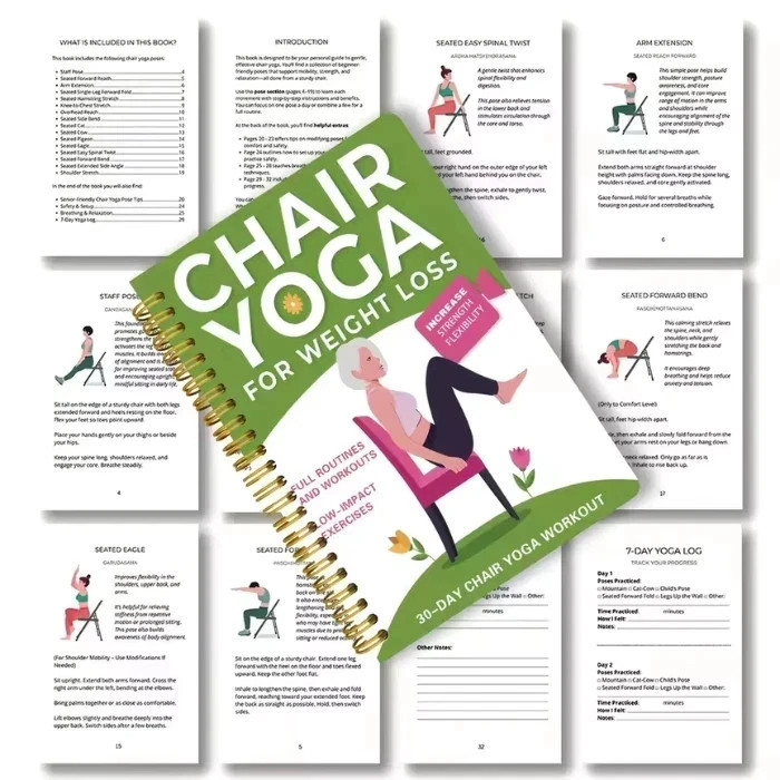 Chair Yoga for Weight Loss – 50+ Low‑Impact Exercises for Seniors & Adults