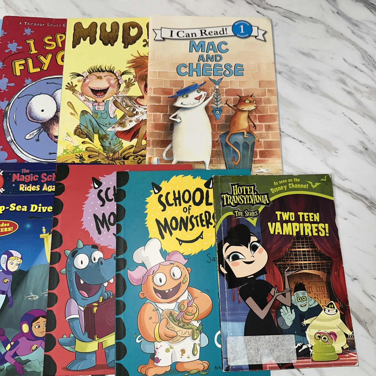 Lot Of 10 Paperback Books Children’s Preschool Mixed Titles Old Lady, Fly Guy…