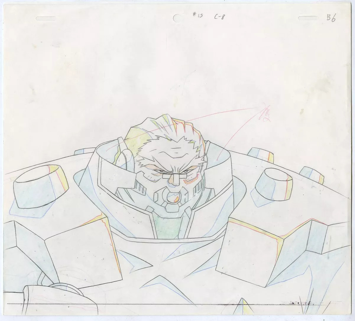 Moby Dick Legend Original Animation Cel w/ Mount 10.6×9.5in Used