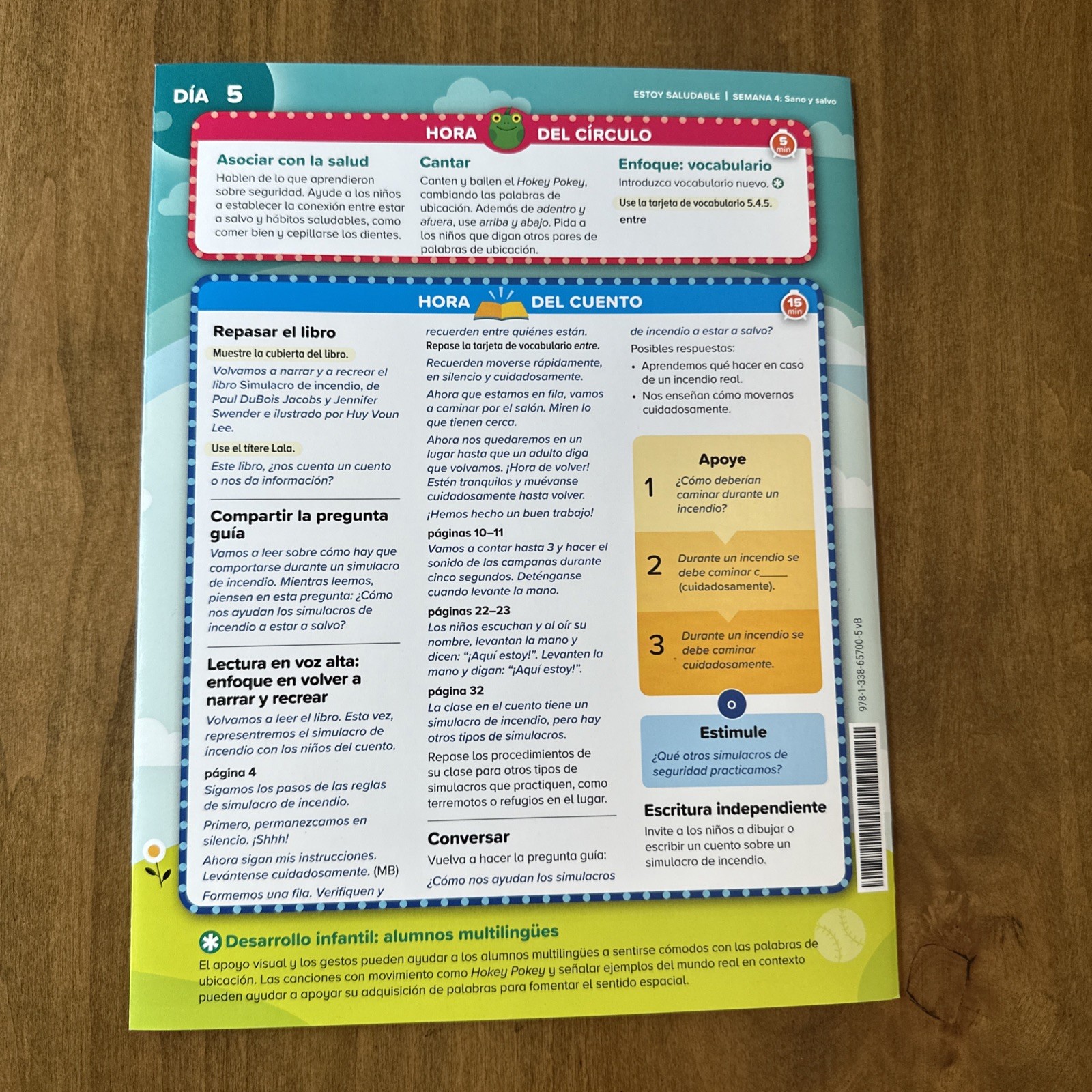 Scholastic Pre K On My Way Espanol Spanish Mathematics Theme 5 Book Set