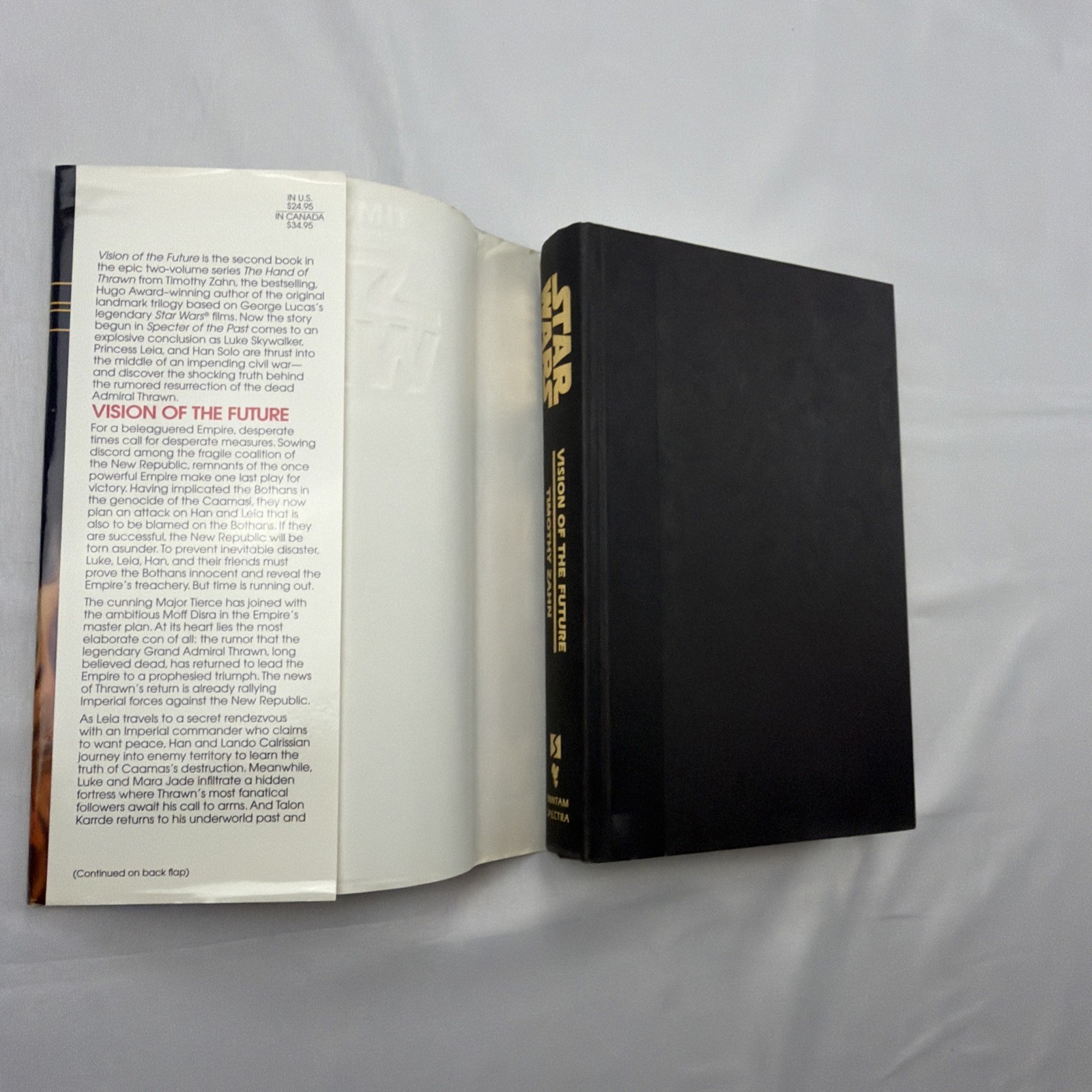 Star Wars Spectre of the Past Vision Future Zahn First 1st Edition Hardcover Set