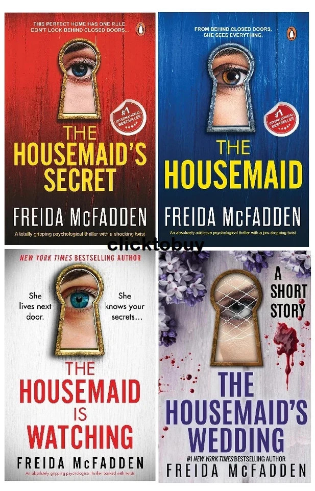The Housemaid Series By Freida McFadden 4 Books Collection Paperback NEW