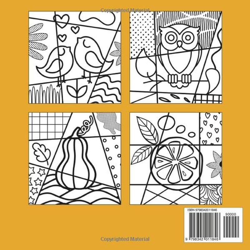 Autumn Pop Art Coloring Book: 30 Bold and Vibrant Designs to Celebrate the Color