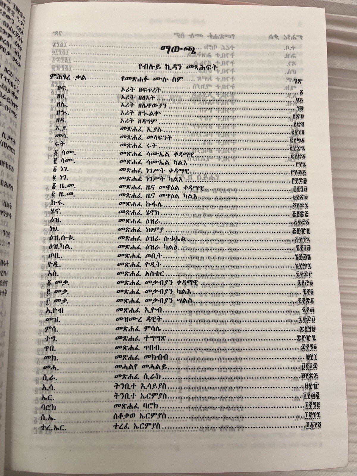Ethiopian Orthodox Amharic Bible የኢትዮጵያ ኦርቶዶክስ ቤ/ክርሰቲያን መፅሐፍ ቅዱስ 81 አሐዱ .