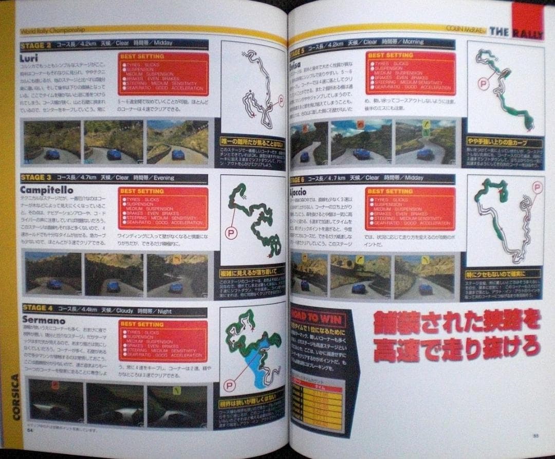 Colin McRae The Rally Official Guidebook 1999 WRC Strategy Tips 10.6×8.4in