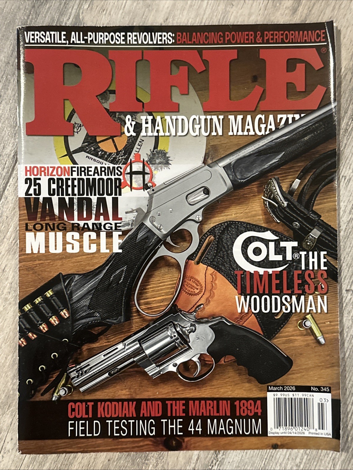 Rifle & Handgun Magazine March 2026 Issue 345 Balancing Power & Performance