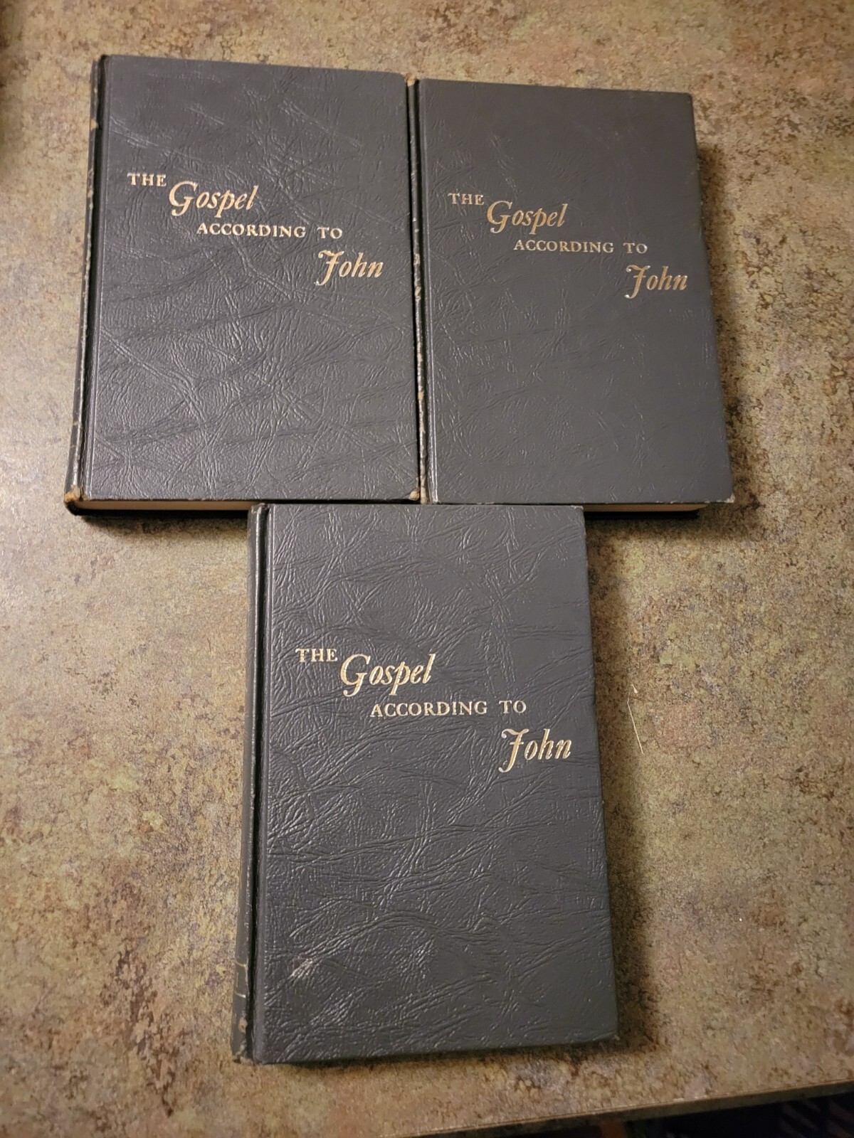 GOSPEL ACCORDING TO JOHN Vol I-III Gospel Hour HB Book Set 1968 Oliver Greene