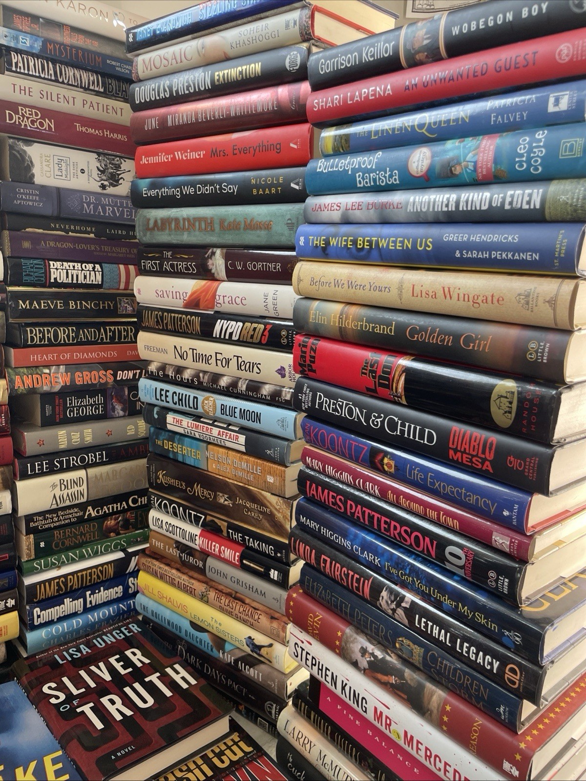 10 Pounds Assorted Fiction Hardcover PBK Books Mass Market Various Genres Good