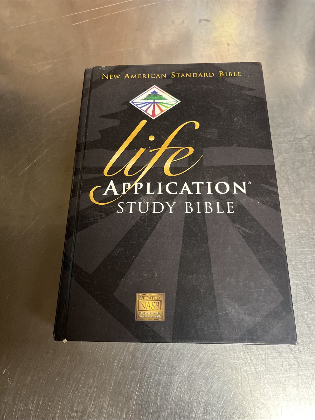 NASB Life Application by Zondervan Staff (2000, Hardcover) Has Pen Writing