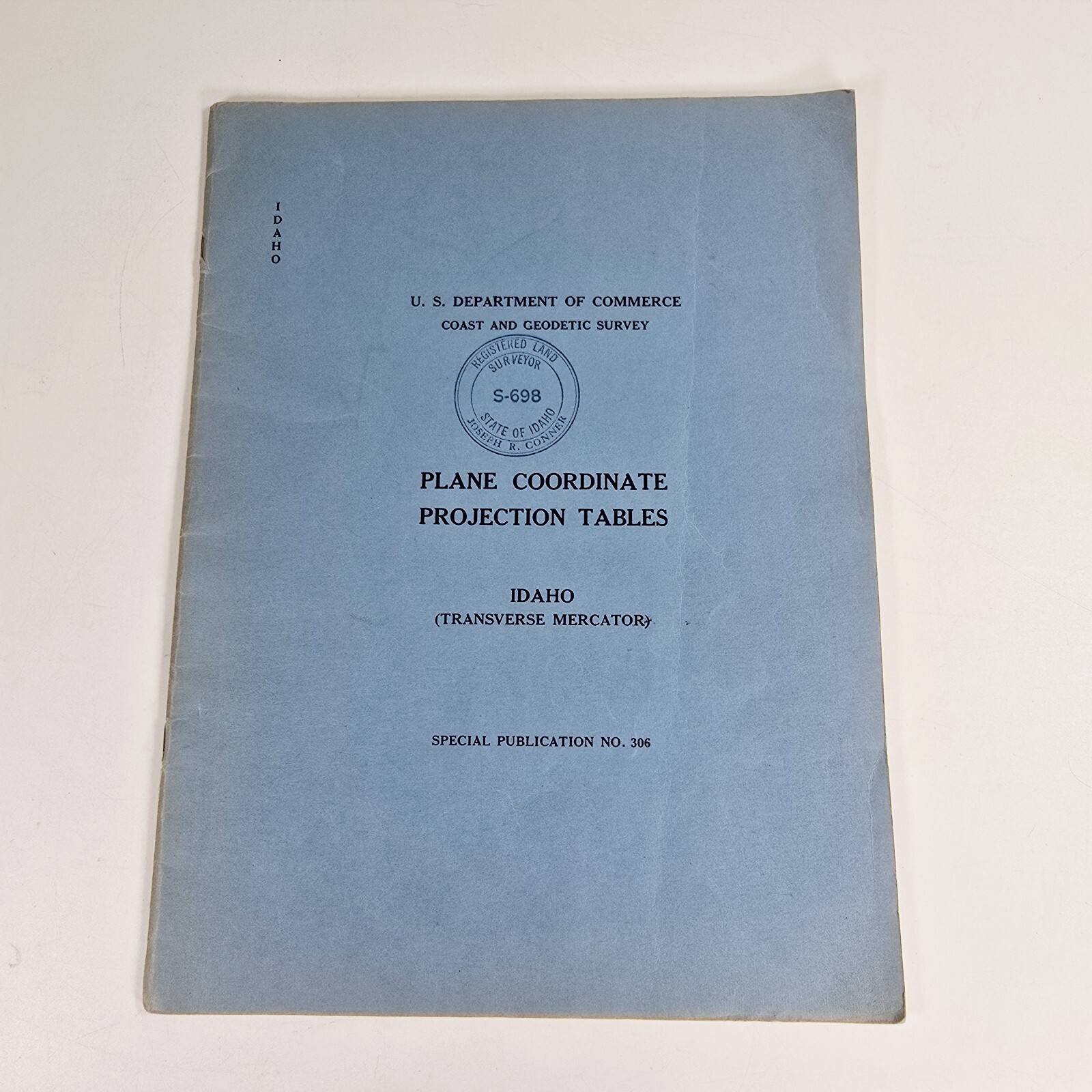 Plane Coordinate Projection Tables Idaho Tranverse Mercator 1953 Special 306 PB