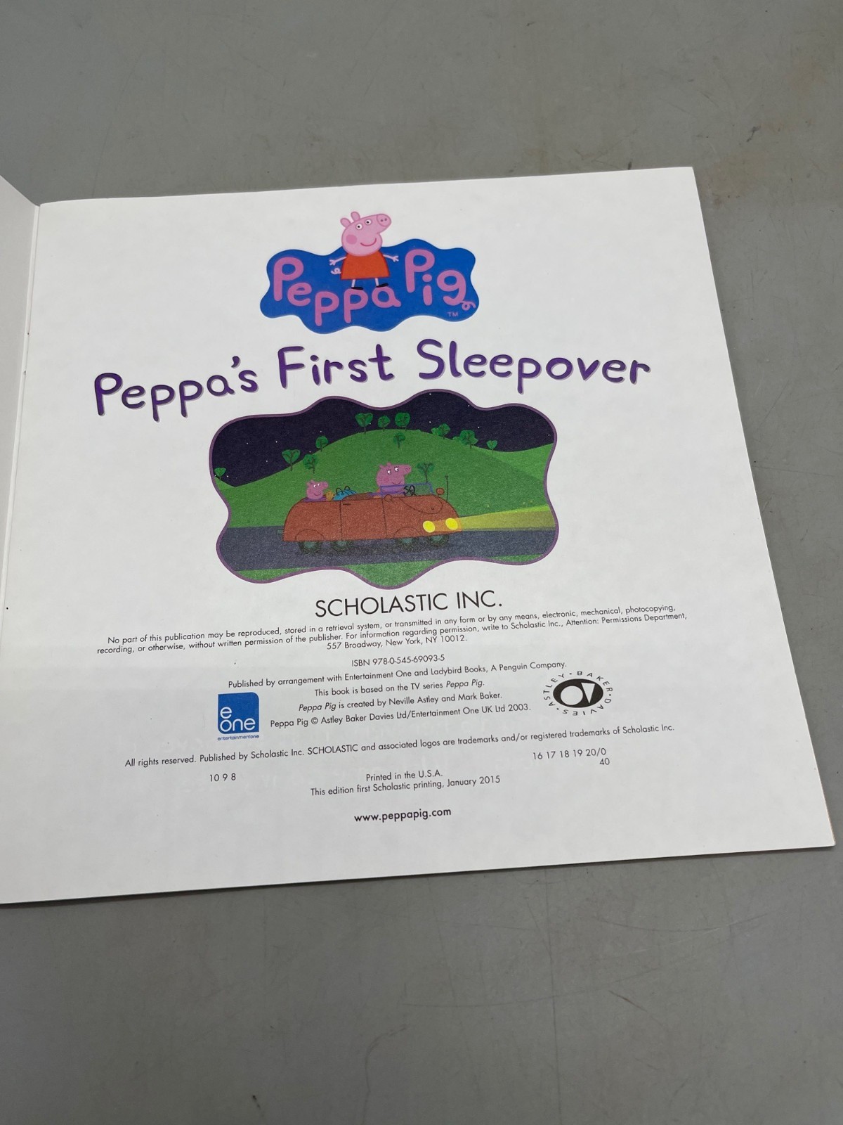 Peppa’s First Sleepover scholastic children’s book paperback Scholastic READ