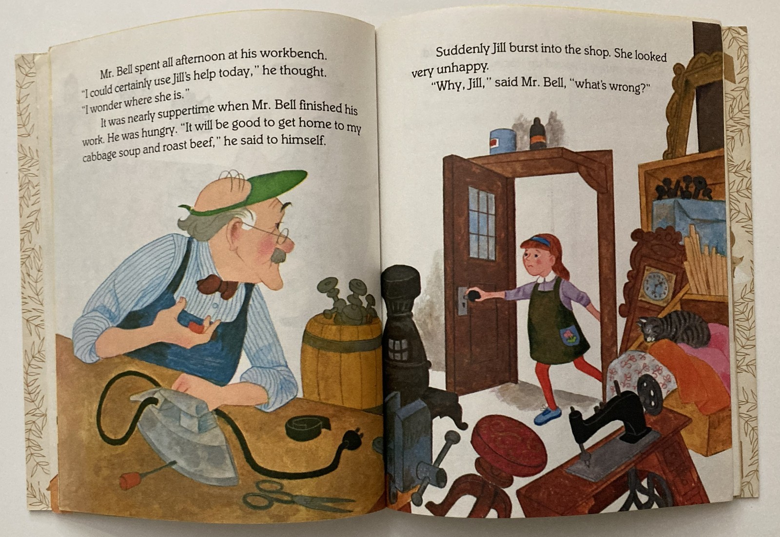 VTG Mr Bell’s Fixit Shop Little Golden Book 1981 Broken Doll Peltzman Battaglia