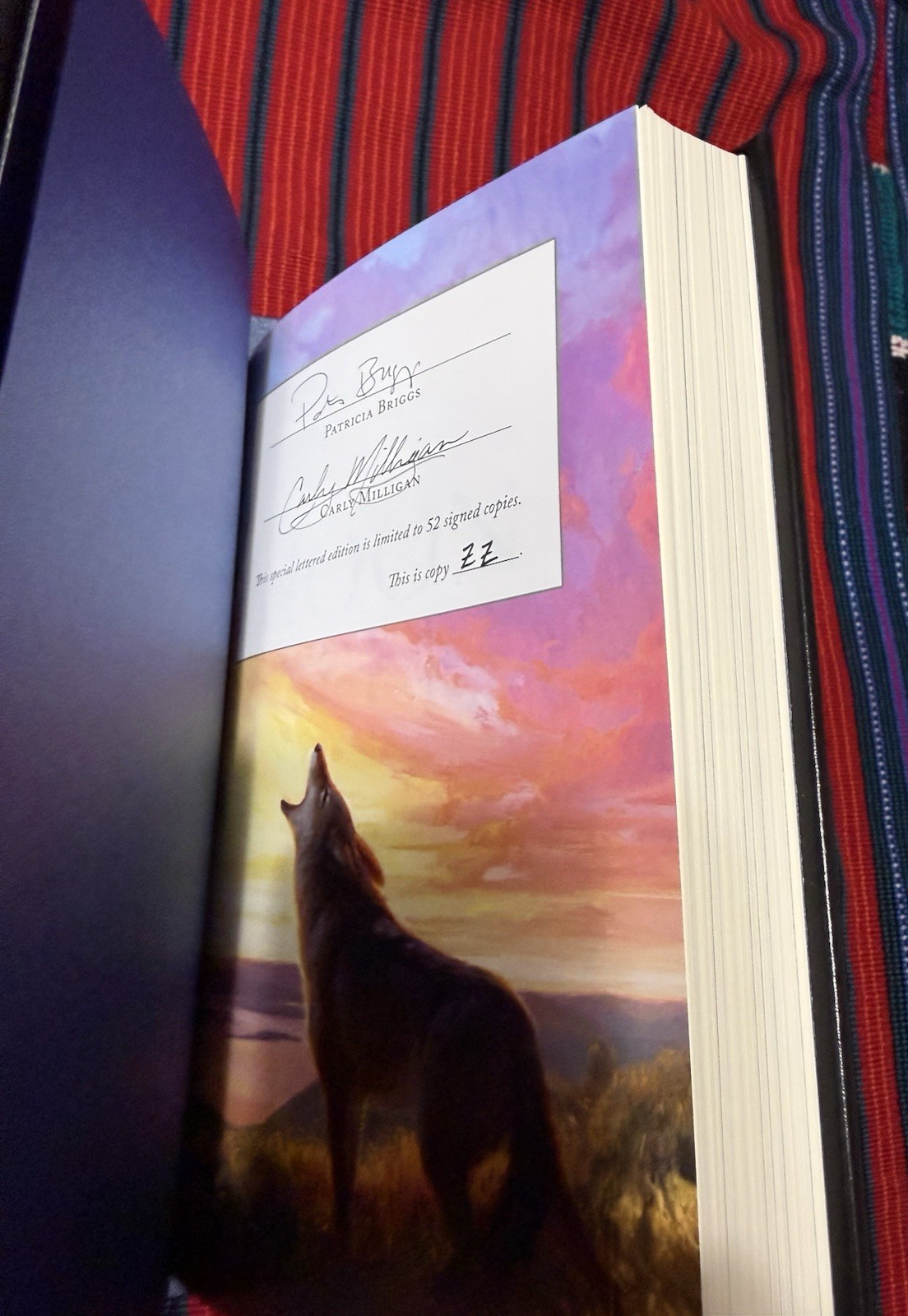 Grim Oak Press Moon Called Patricia Briggs Letter ZZ Signed Limited Edition OOP!